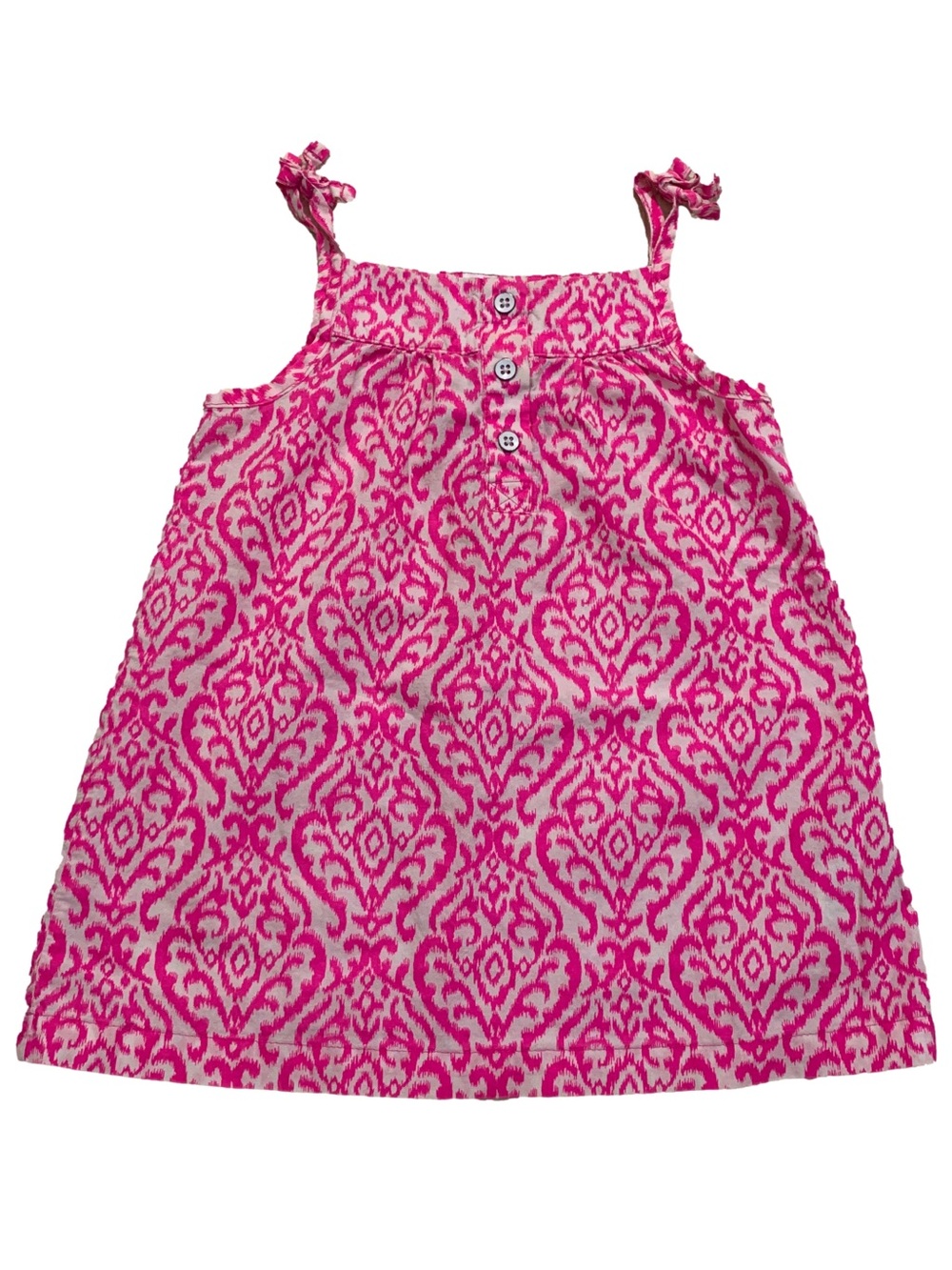 Carter's Pink Ikat Square Neck Spaghetti Strap Toddler Girls 3T Casual Tank